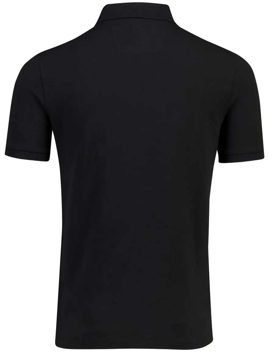 Portofino poloshirt zwart normale fit