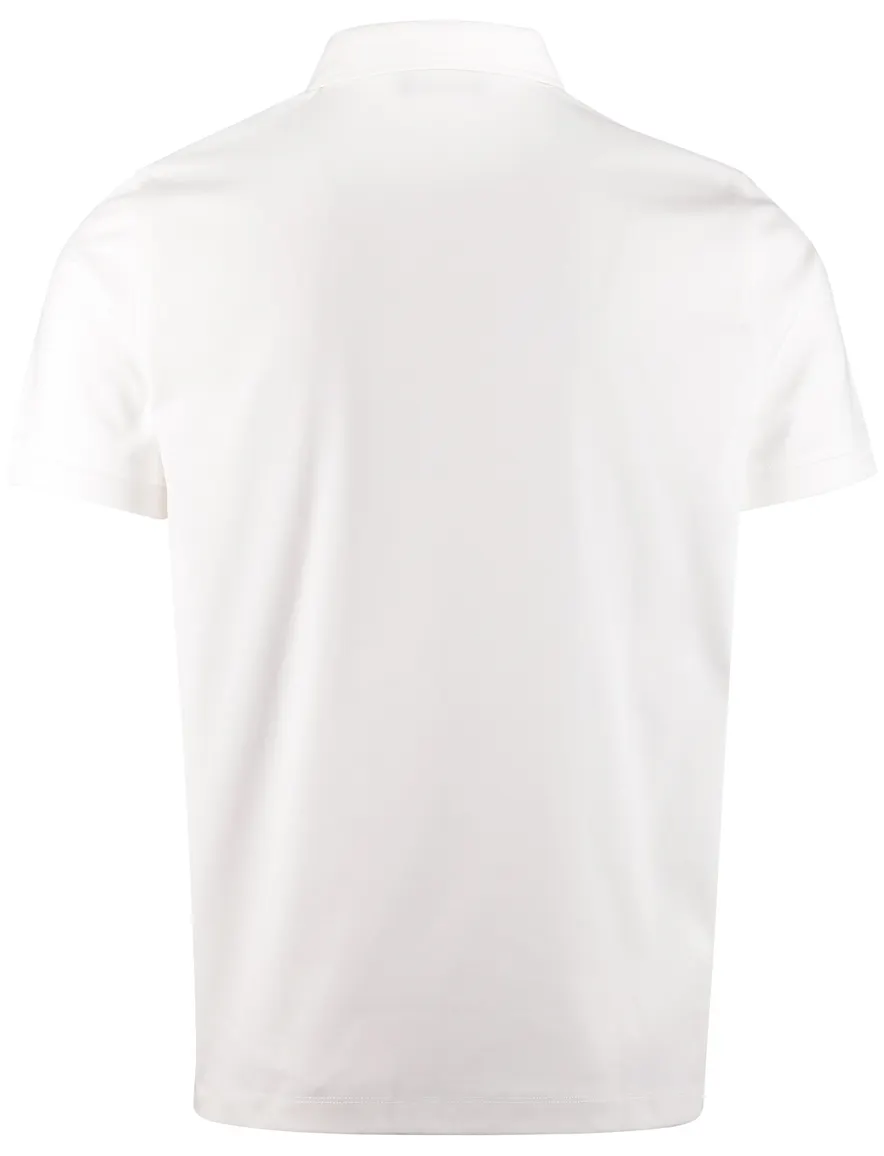 Portofino polo wit extra lange fit