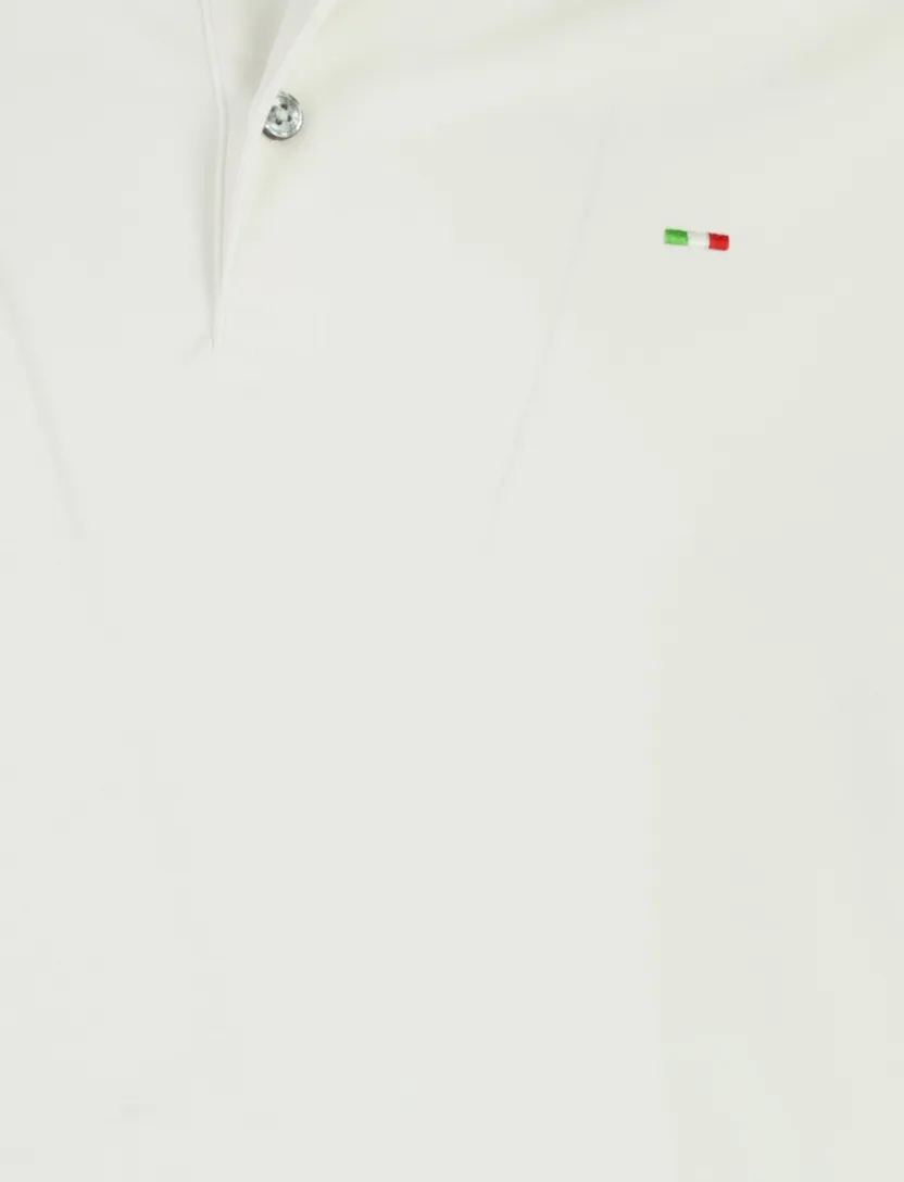 Wit poloshirt Portofino wijde fit