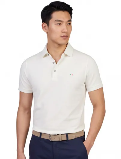 Portofino Wit poloshirt Portofino wijde fit