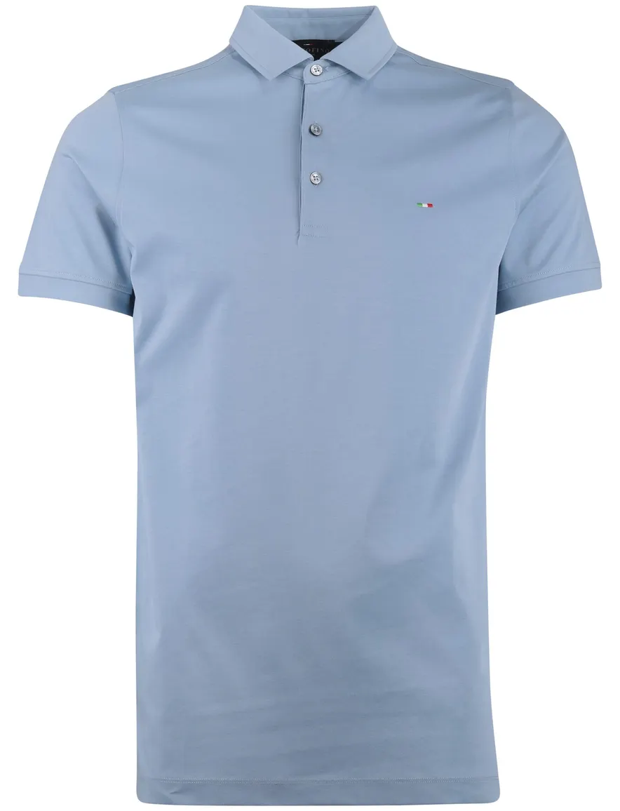 Portofino polo blauw extra lange fit