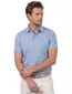 Portofino polo blauw extra lange fit