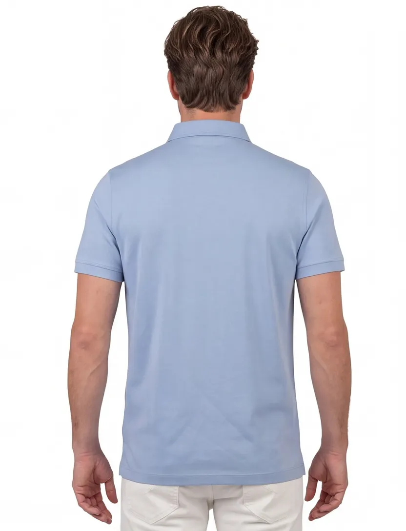 Poloshirt Portofino lichtblauw extra lang