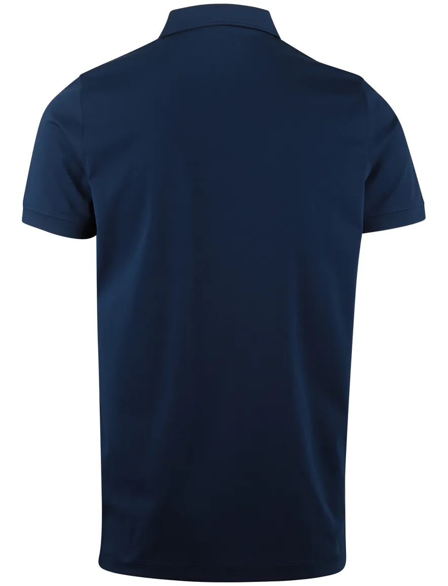 Portofino extra long fit polo donkerblauw