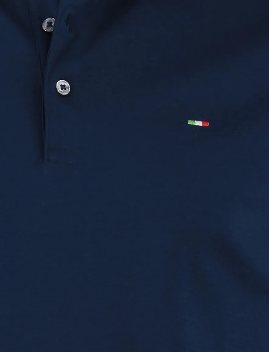 Portofino extra long fit polo donkerblauw