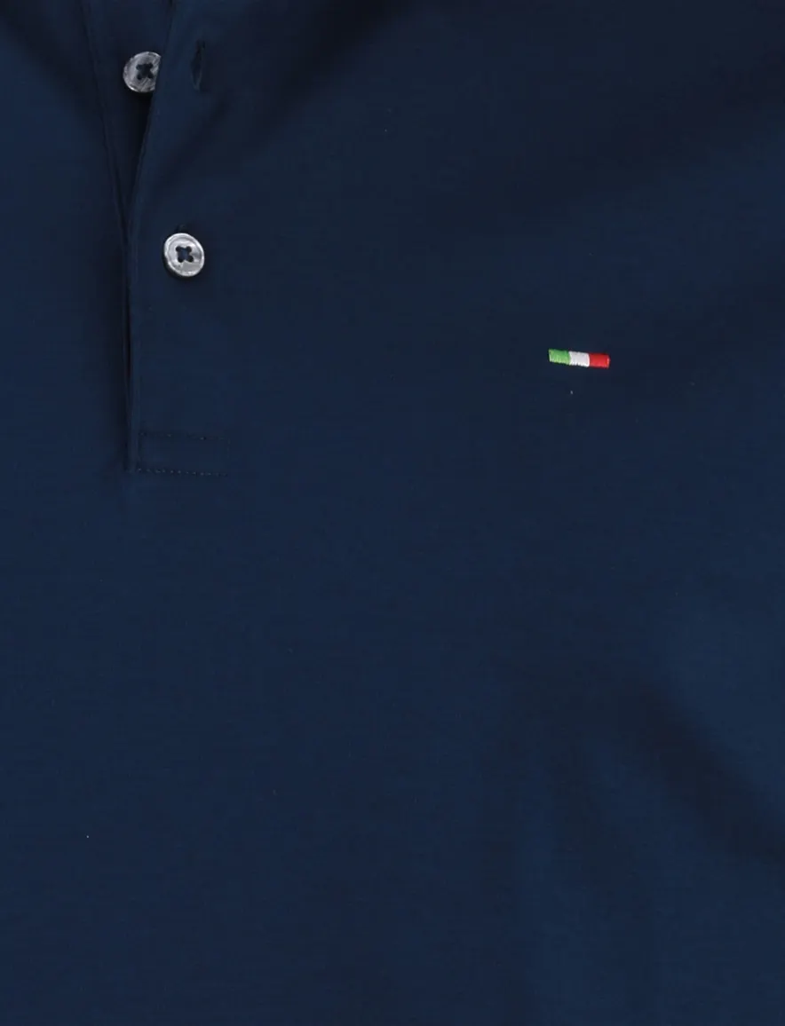 Portofino polo donkerblauw extra lange fit