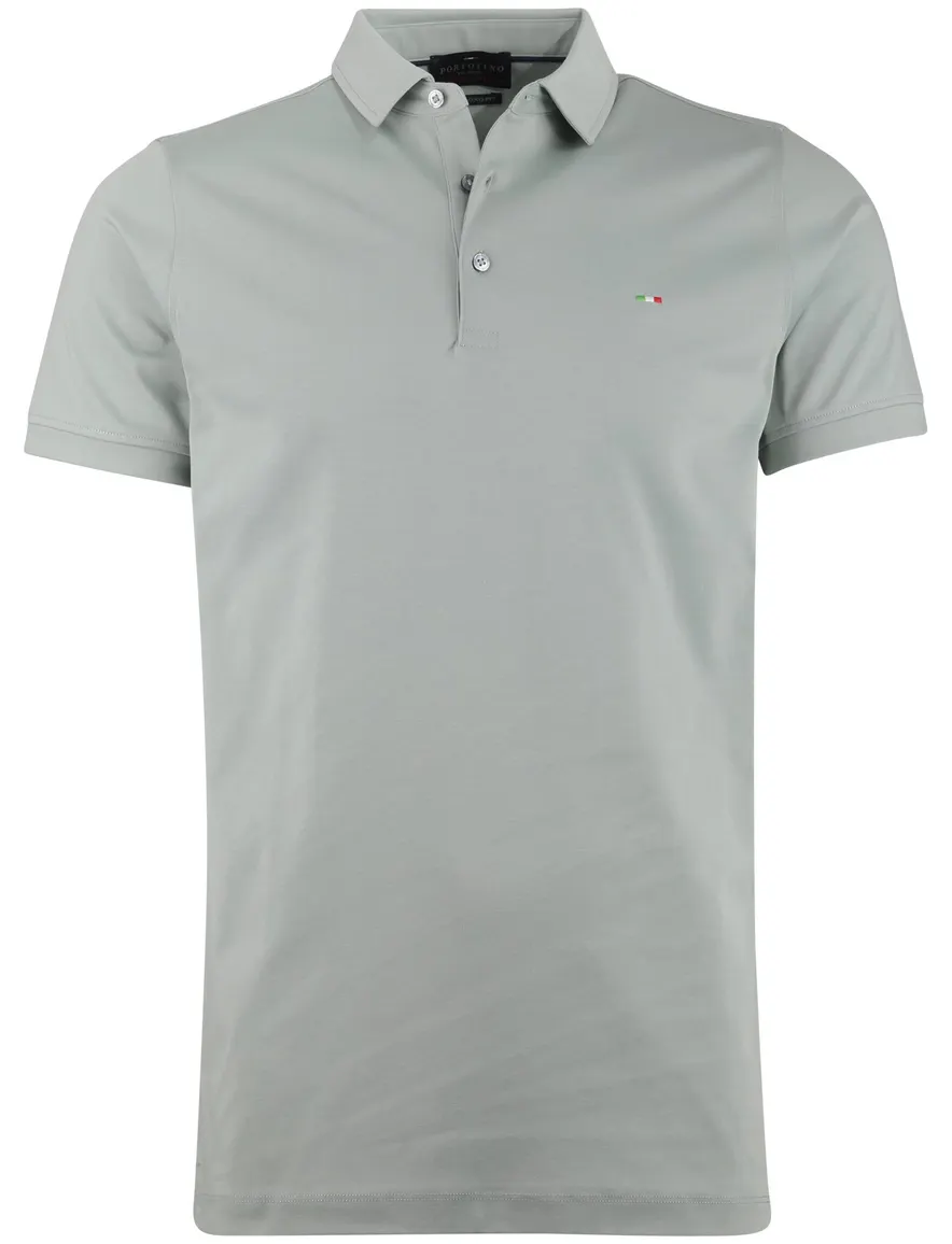 Portofino polo groen extra lange fit