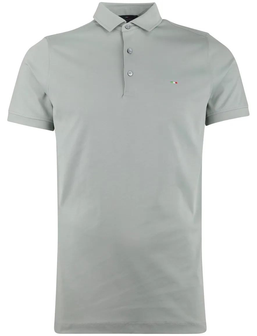 3-knoops extra long fit Portofino polo groen