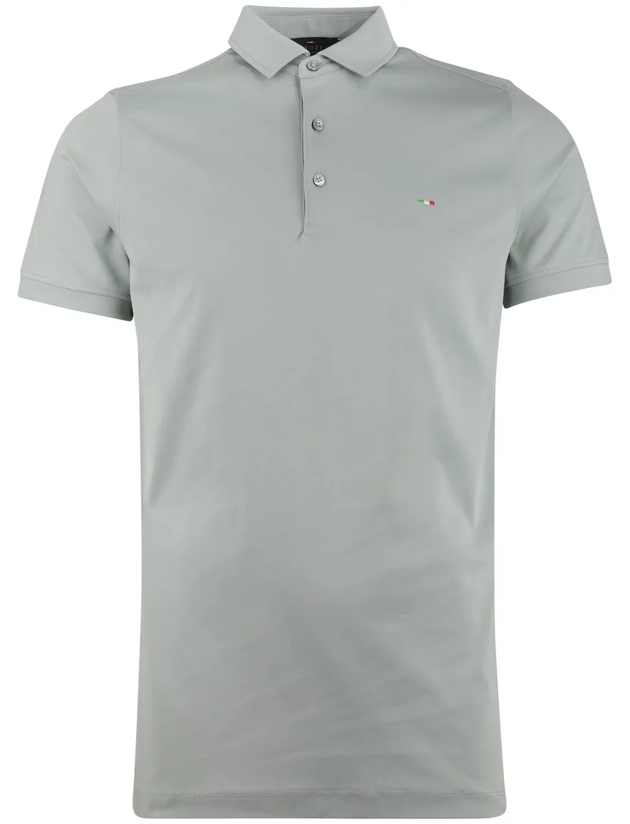 Portofino polo groen extra lange fit