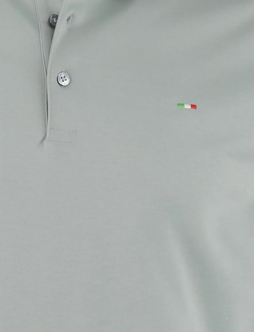Portofino polo groen extra lange fit
