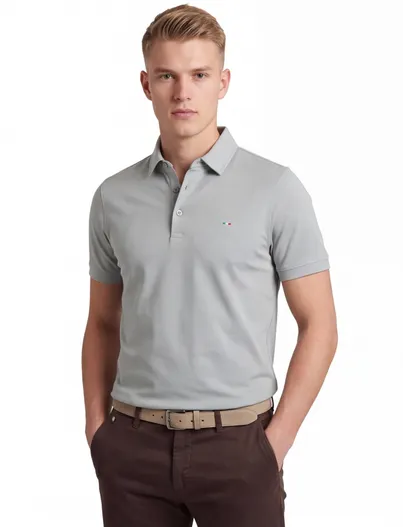 Portofino Portofino extra long fit polo groen
