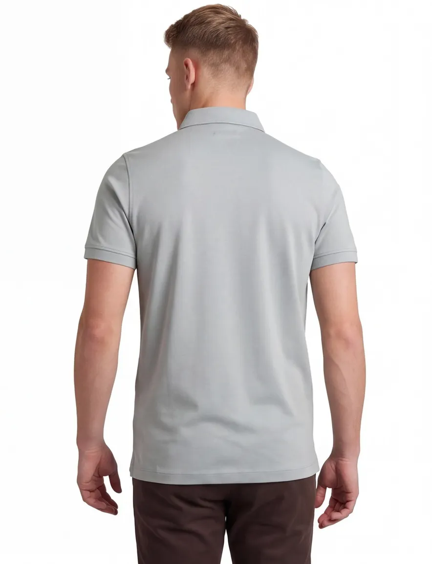 Portofino polo groen extra lange fit