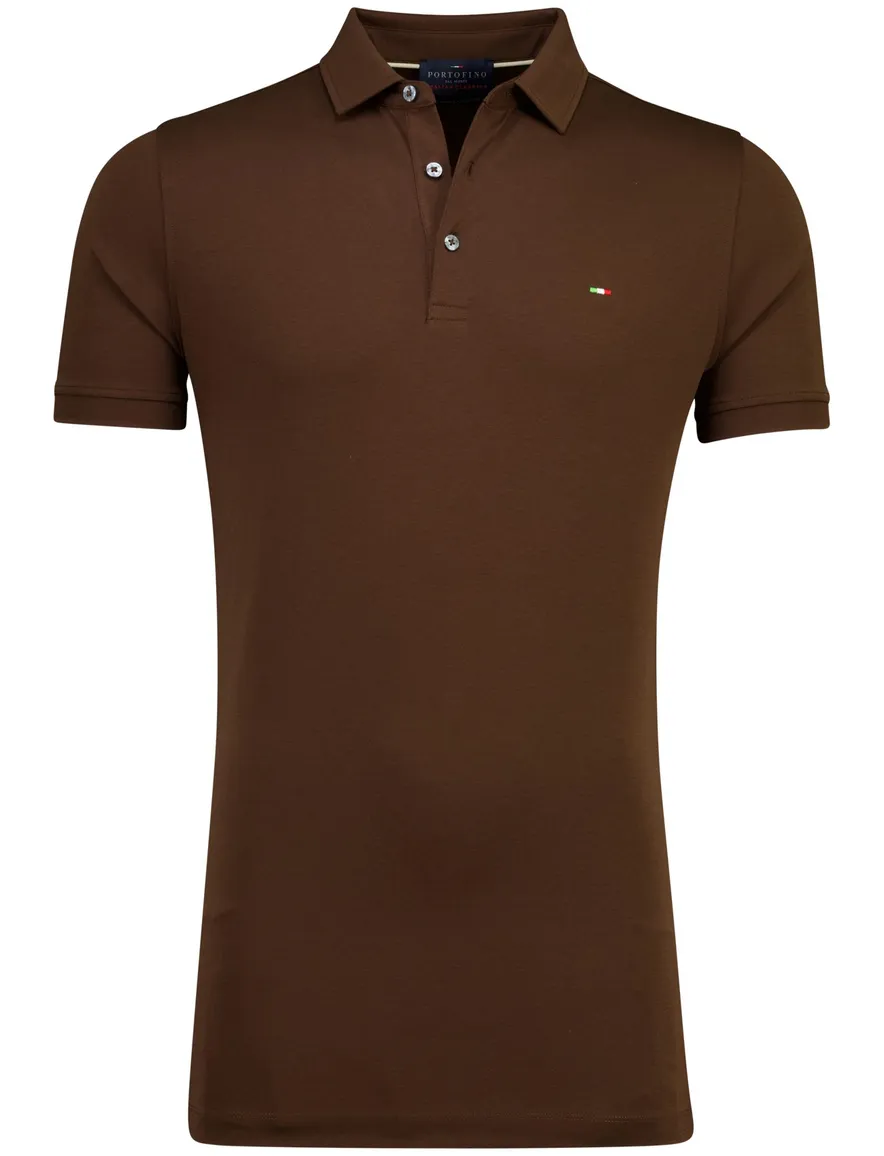 Portofino polo bruin Italian Classic