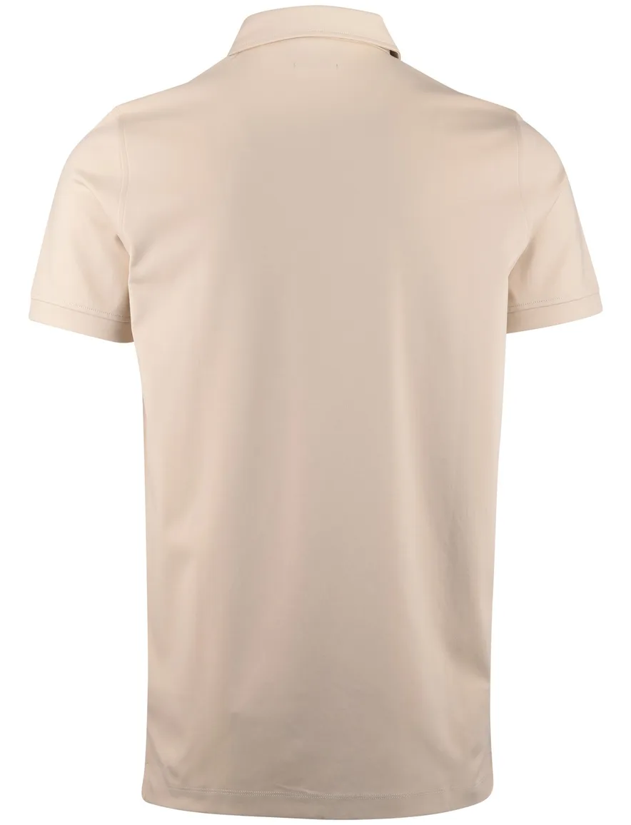 3-knoops extra long fit Portofino polo beige