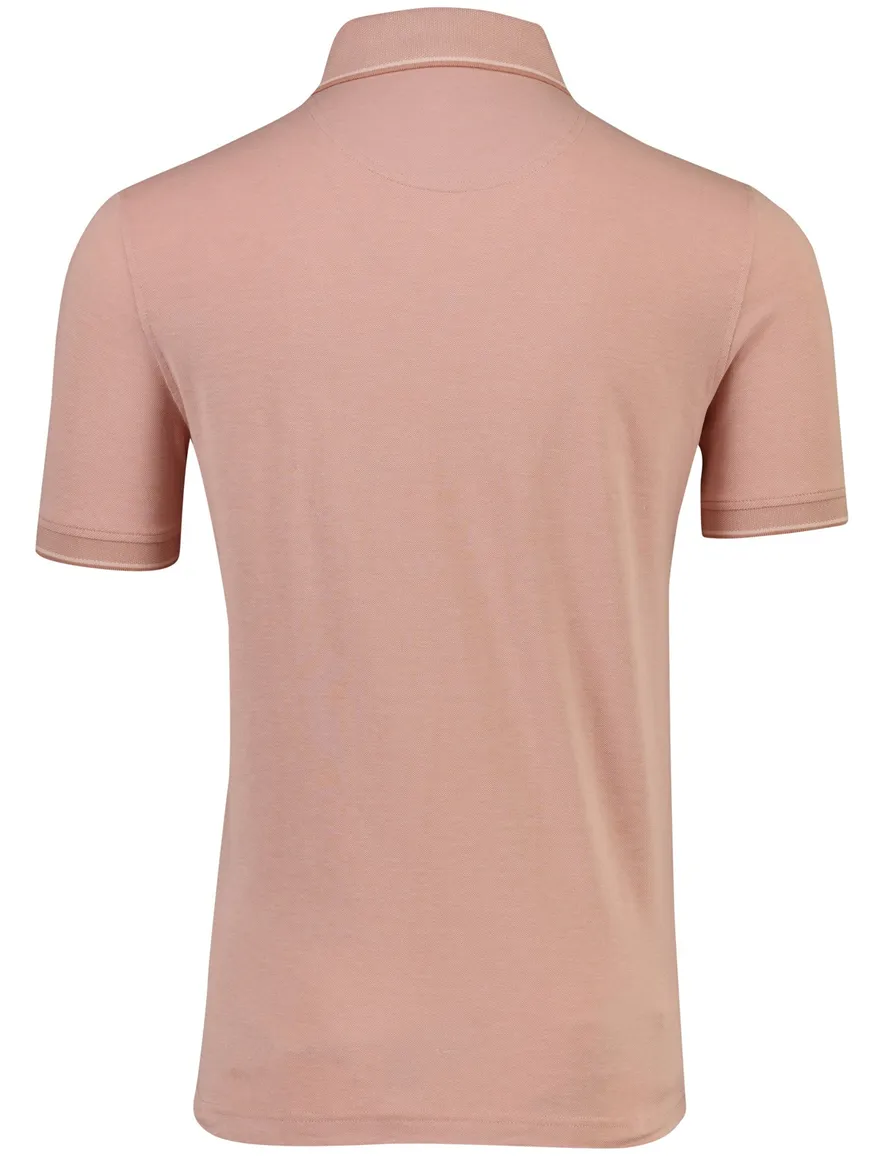 Roze polo Portofino 3 knoopjes