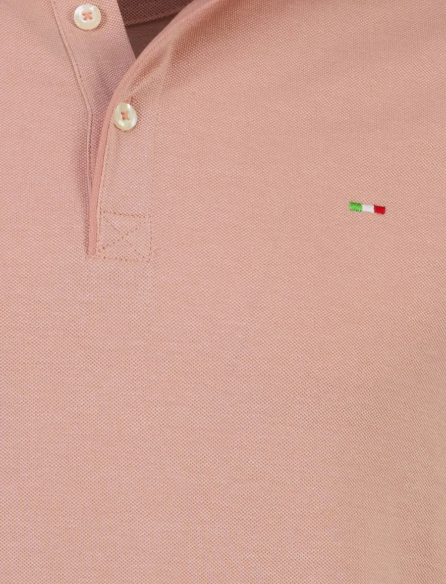 Portofino polo roze normale fit pique