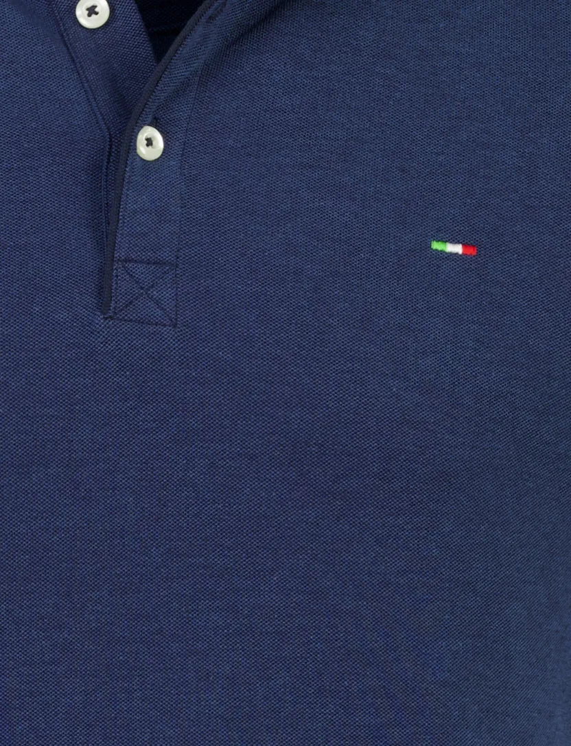 Poloshirt Portofino donkerblauw pique