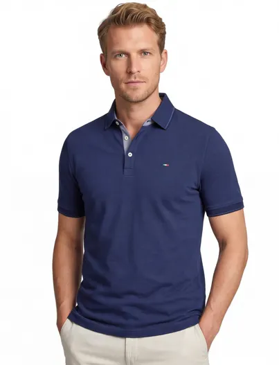 Portofino Poloshirt Portofino donkerblauw pique
