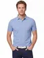 Portofino poloshirt lichtblauw 3 knoopjes korte mouw