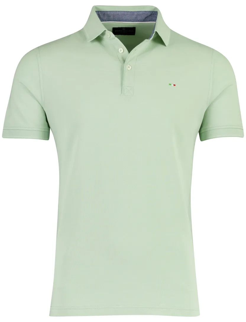 Poloshirt Portofino groen pique normale fit