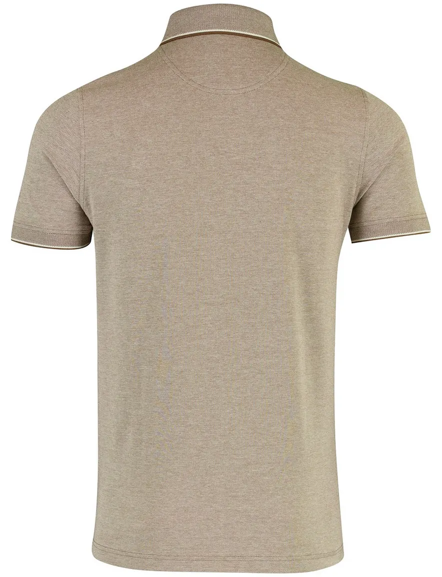 Portofino polo bruin 3 knoops