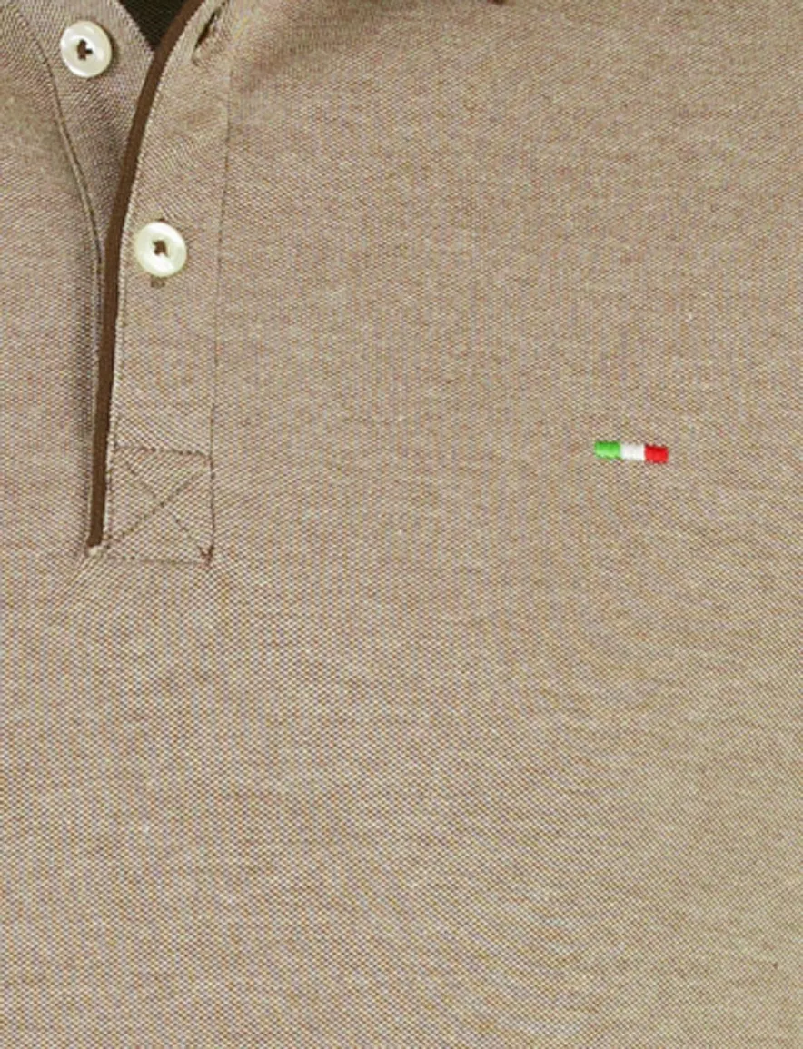 Portofino polo bruin 3 knoops