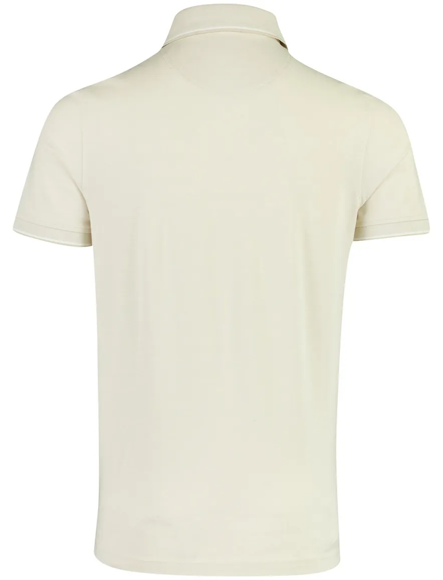 Creme Portofino polo normale fit 3 knopen