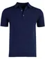 Portofino poloshirt donkerblauw gemêleerd wijde fit