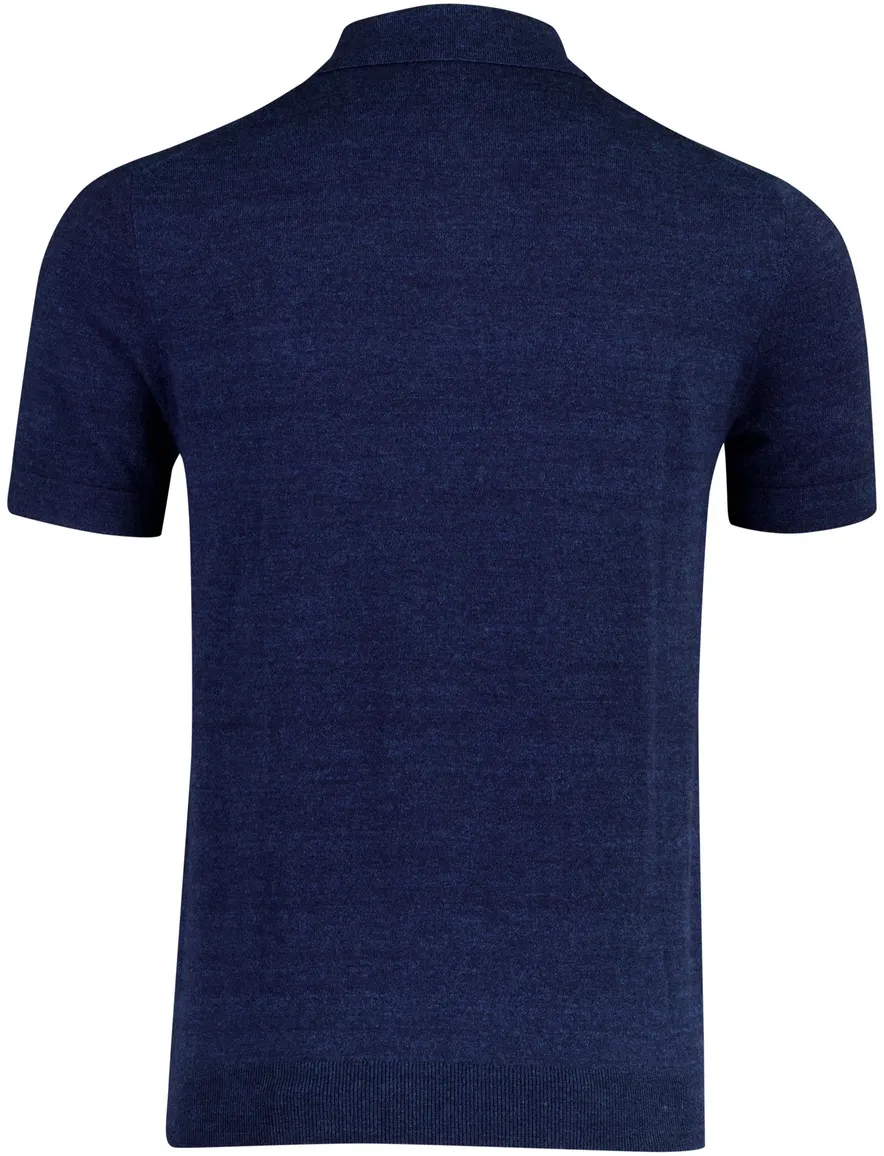 Portofino polo donkerblauw 3 knoops