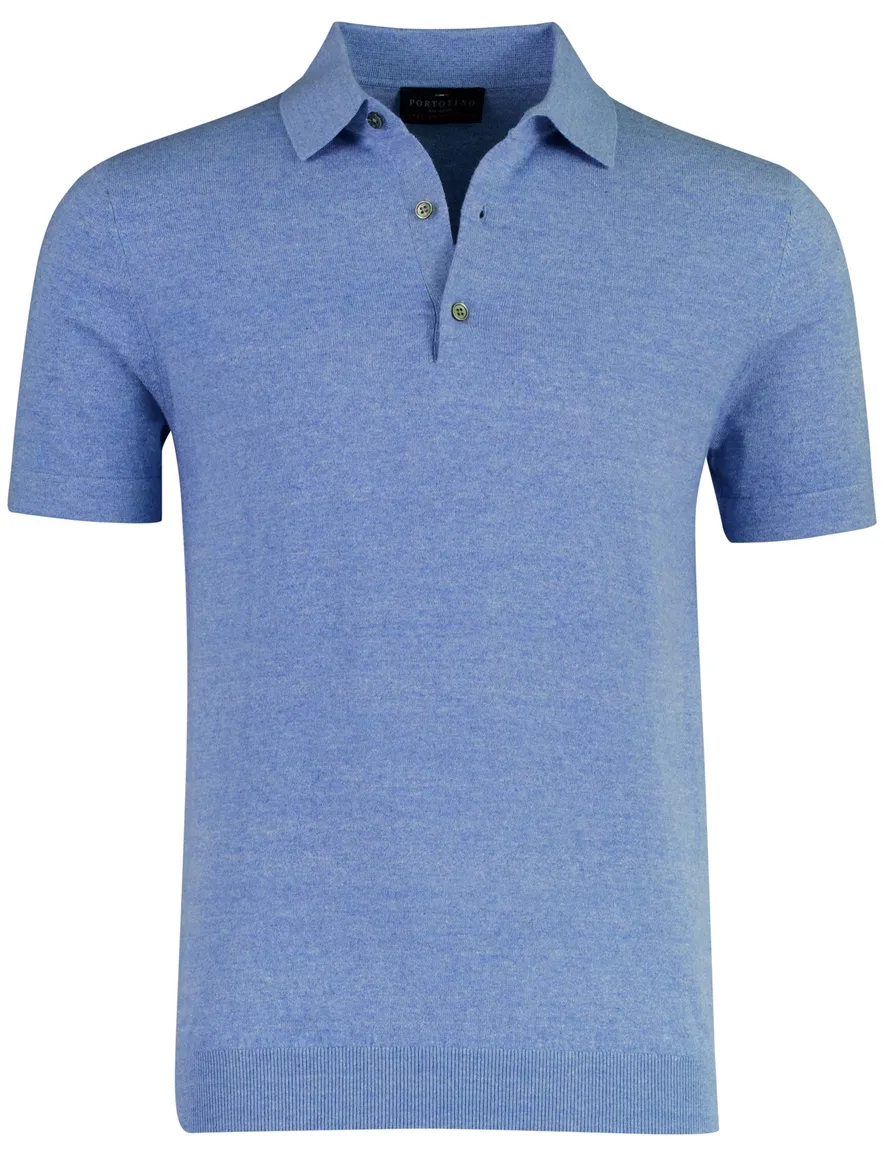 Portofino poloshirt lichtblauw gemêleerd