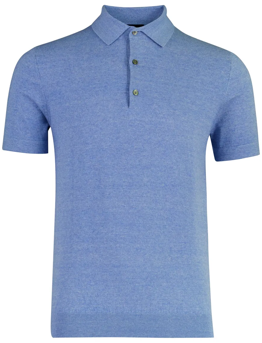 Portofino poloshirt lichtblauw gemêleerd