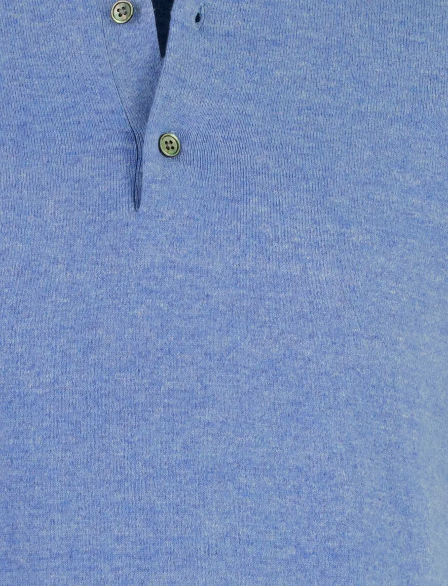 Portofino poloshirt lichtblauw gemêleerd
