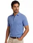 Portofino polo lichtblauw knitted 3 knoops