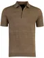 Portofino polo bruin knitted 3 knoops