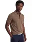 Poloshirt Portofino bruin gemêleerd katoen