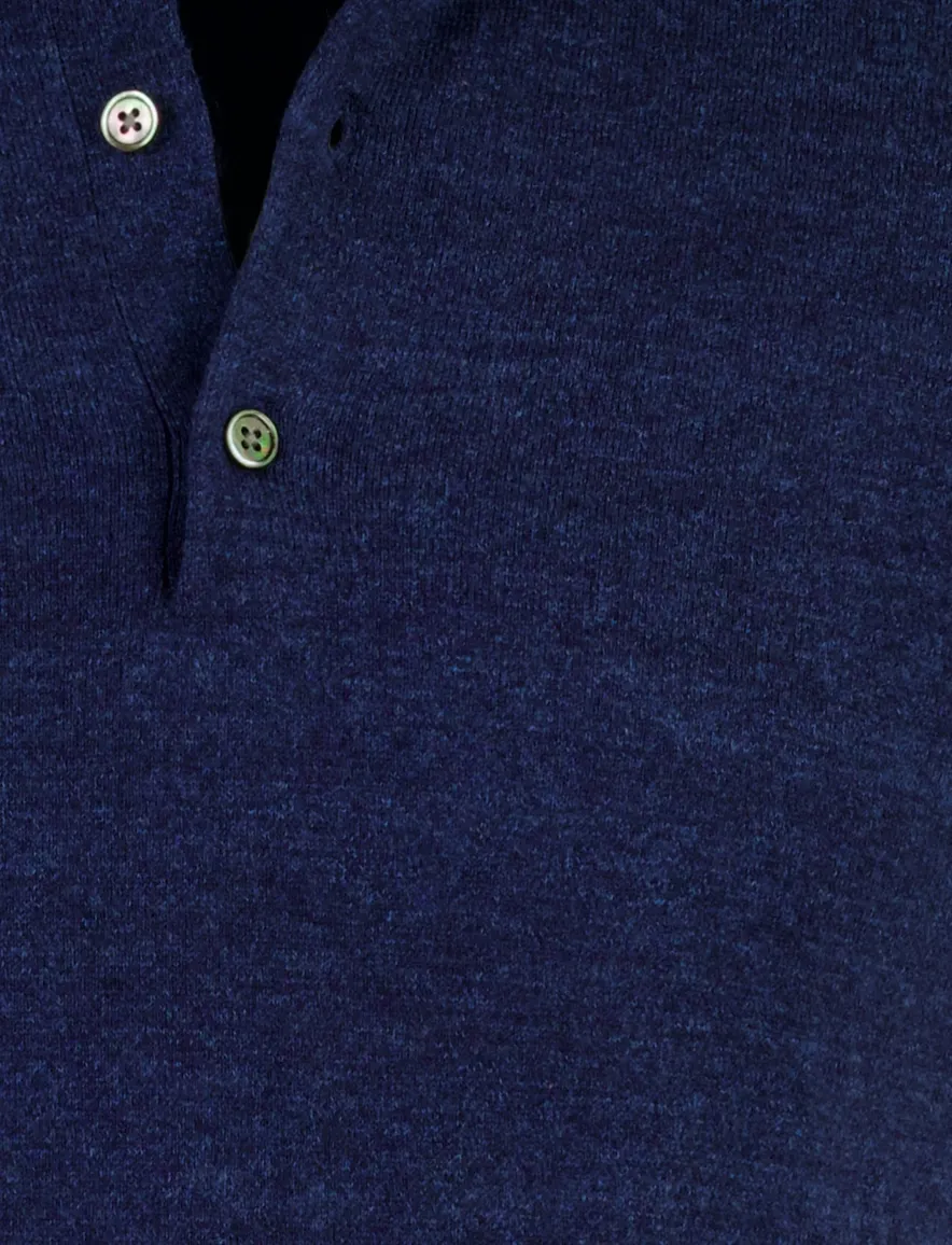 Portofino polo extra lang donkerblauw