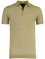 Portofino poloshirt beige gemêleerd wijde fit