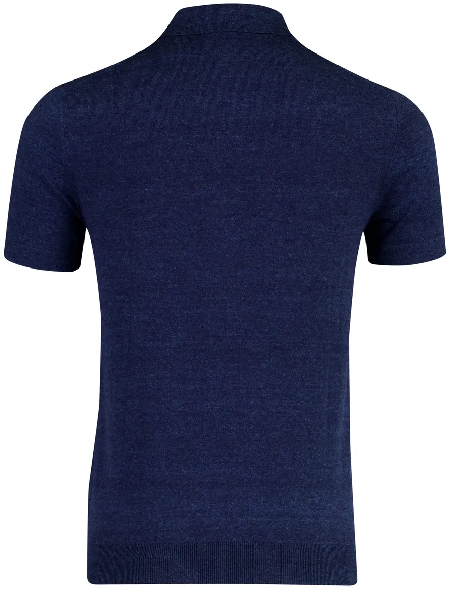 Portofino polo donkerblauw v-hals