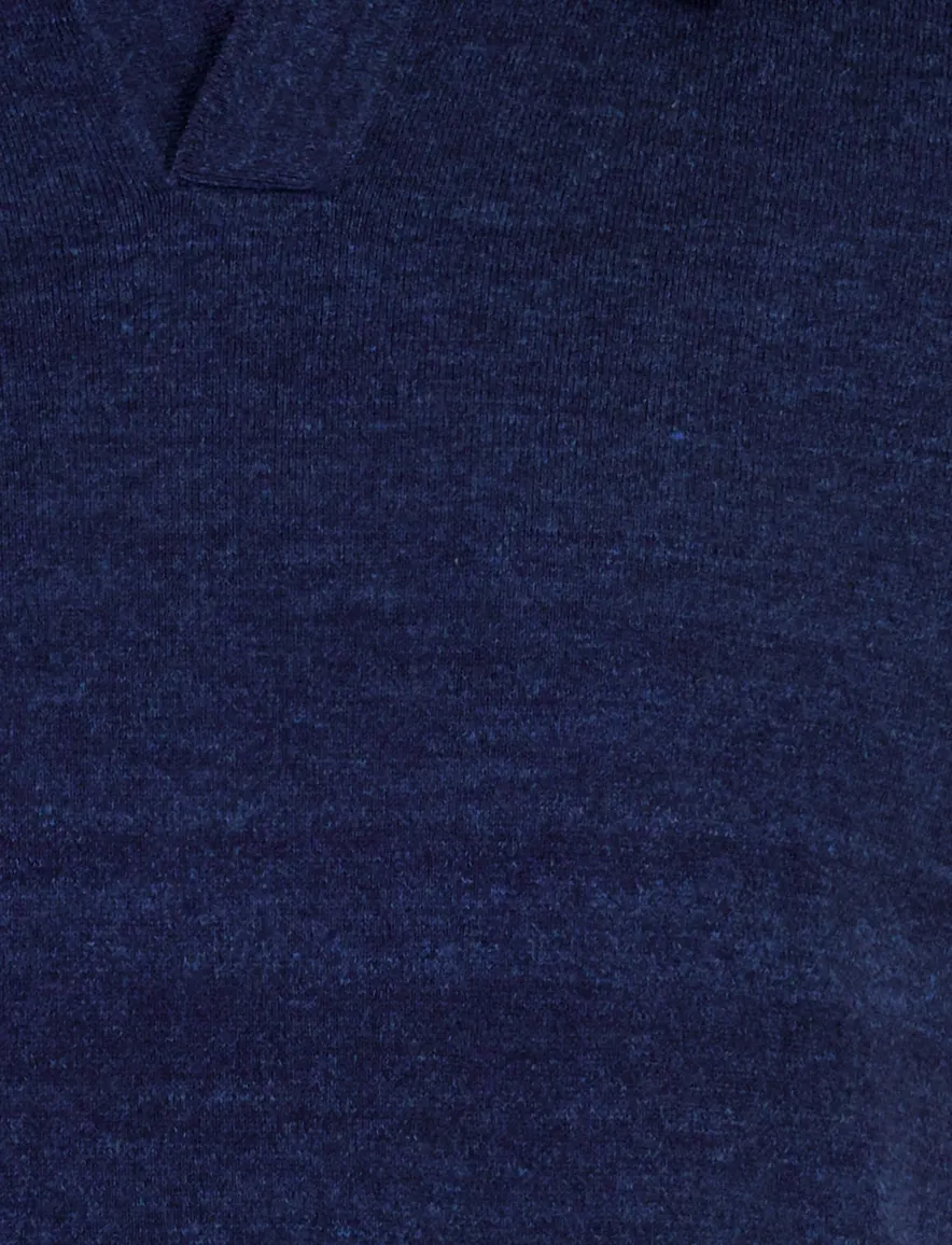 Portofino polo donkerblauw v-hals