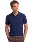 Poloshirt Portofino gemêleerd donkerblauw wijde fit