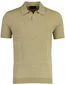 Poloshirt Portofino beige gemêleerd katoen wijde fit