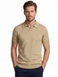 Portofino polo extra lang beige met boord