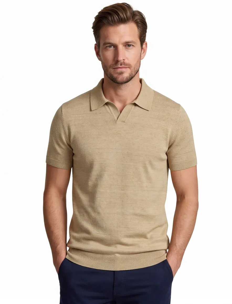Portofino polo extra lang beige