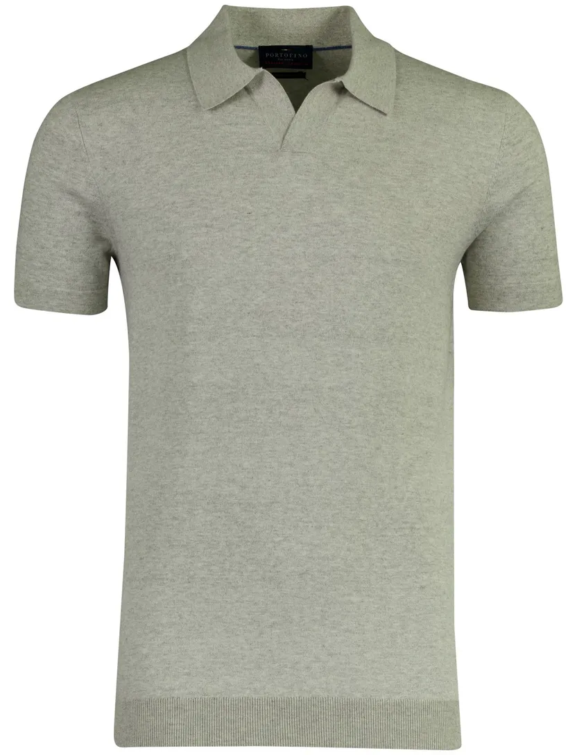 Portofino polo extra lang groen v-hals
