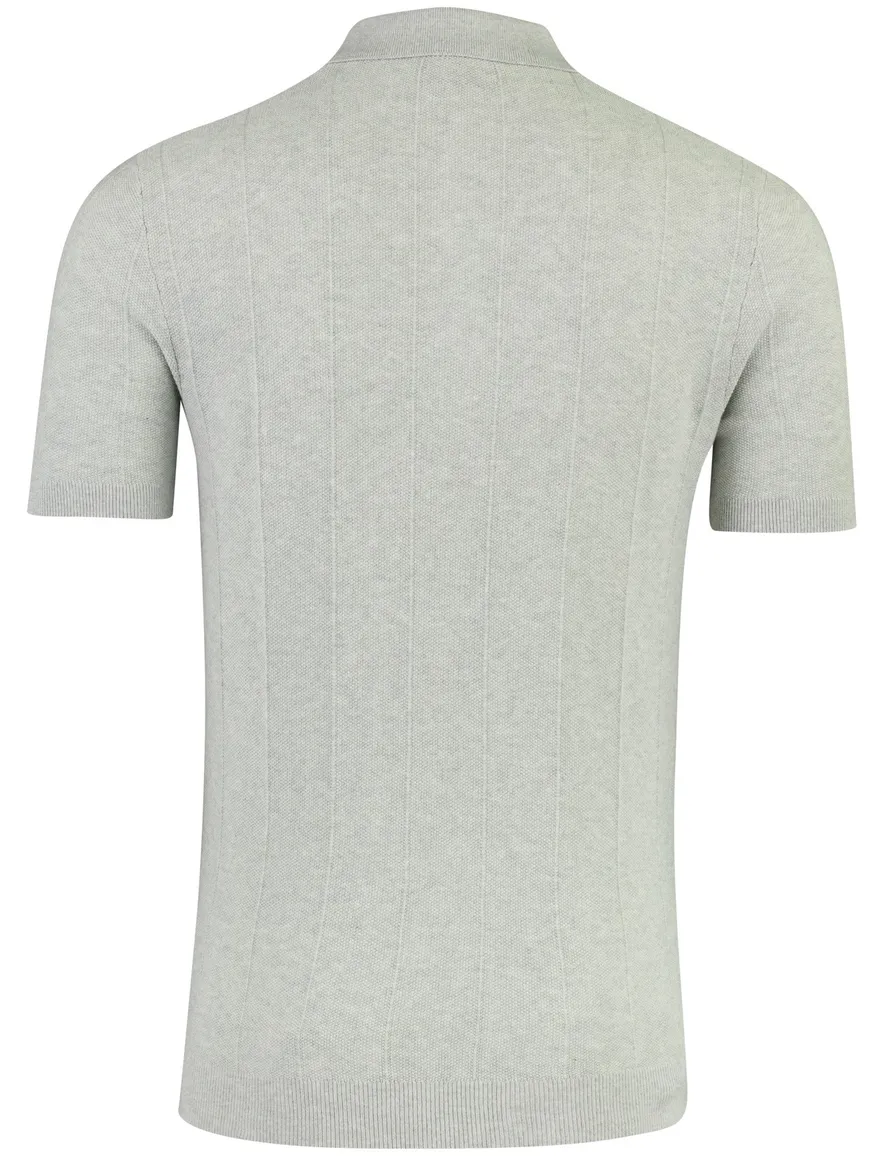 Grijs poloshirt Portofino 3 knoops