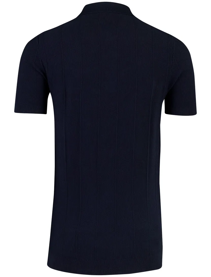 Poloshirt Portofino donkerblauw korte mouw extra lang