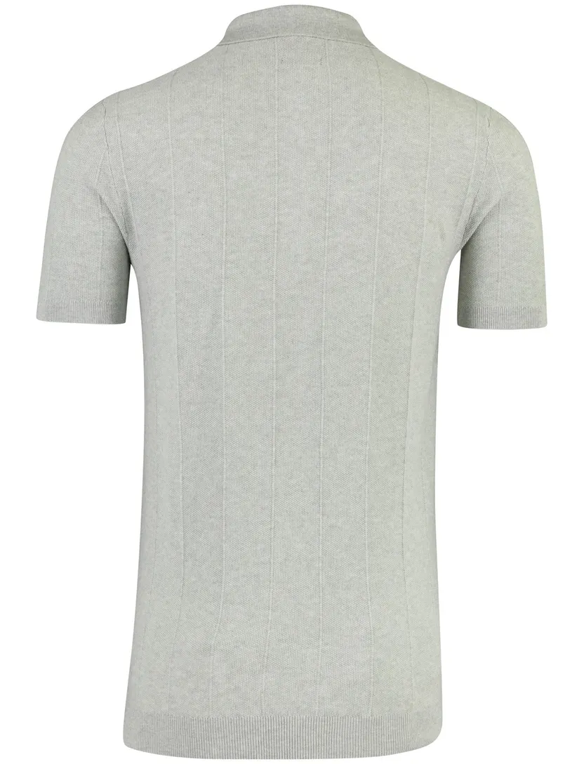 poloshirt extra lang Portofino grijs