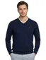 V-hals trui Portofino navy katoen