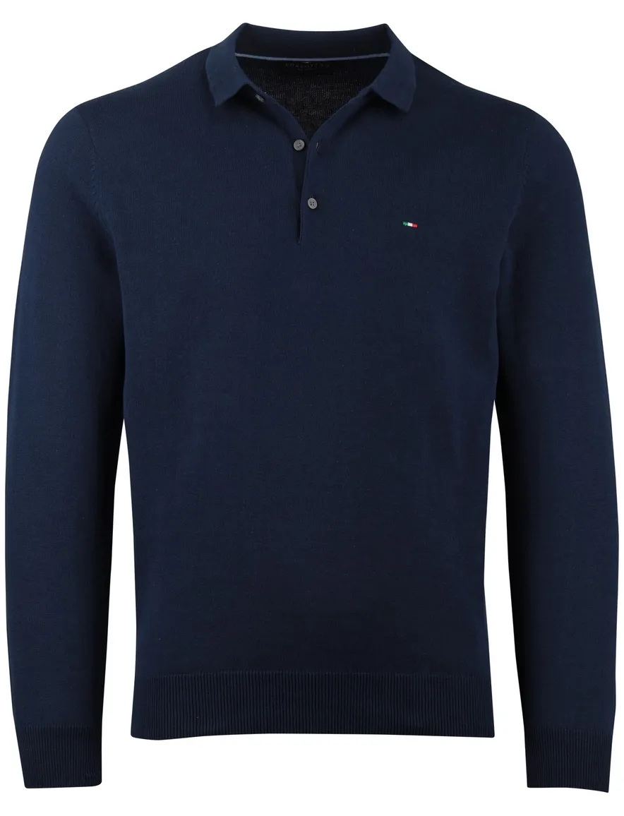 Portofino polo 3 knoops navy