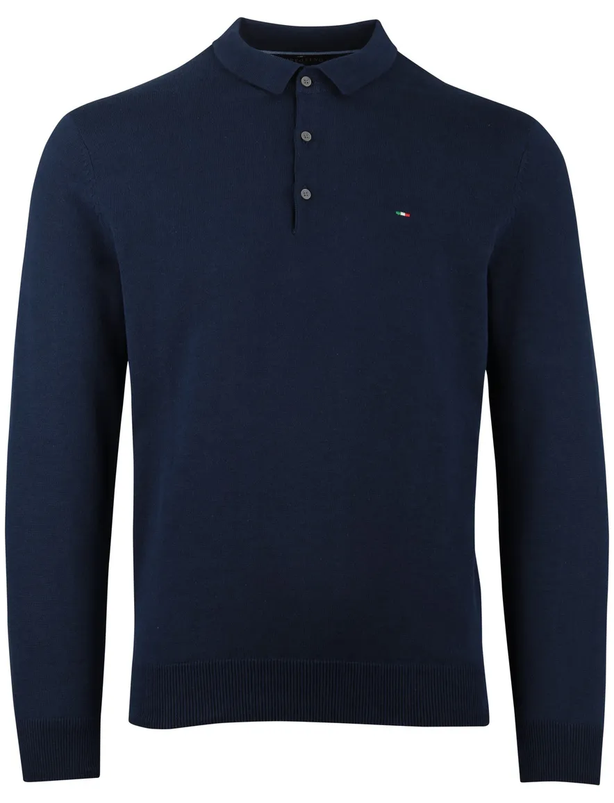Portofino polo 3 knoops navy